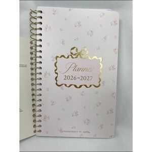 LoveShackFancy x Target Weekly Monthly Student School Planner Floral Ditsy Pink